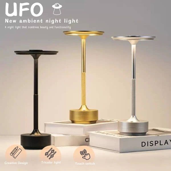 1Pc Rechargeable LED Desk Lamp Touch Dimming USB Portable Charging Coffee Shop Bar Retro Decoration Atmosphere Night Light