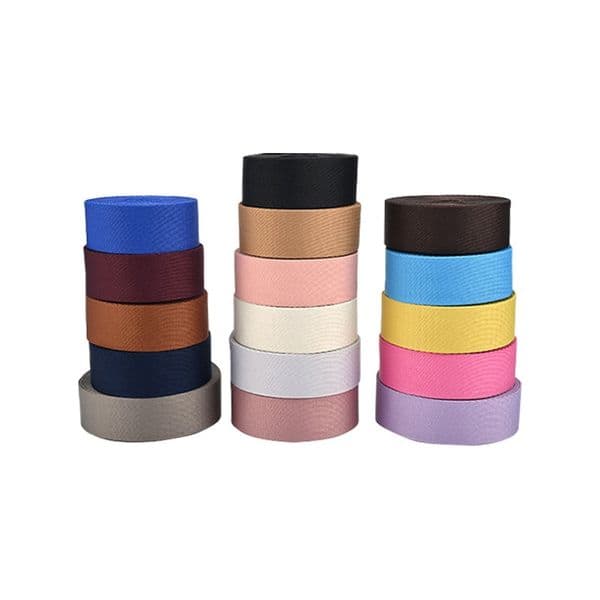 Wear-resistant solid color twisted polyester plain weave webbing, DIY accessories for bags and suitcases, fitness & training waist support belt