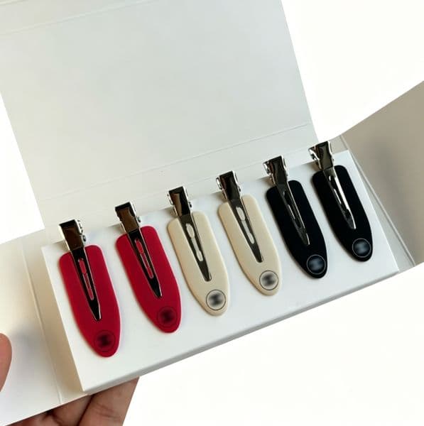 Duckbill Hair Clip Set 6-Piece Limited Edition Seamless Mini Hair Claws Stylish Women Hair Decor Practical Hair Clips for Home Travel Party Beauty Styling