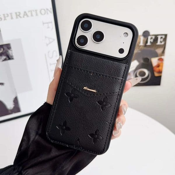 Designer Classic Monogram Leather Flip fold Wallet Phone Case for iphone 17 ProMax 16plus 16 15 14 13 with Card Holder for samsung Galaxy s26ultra s25u s24u s23u Case