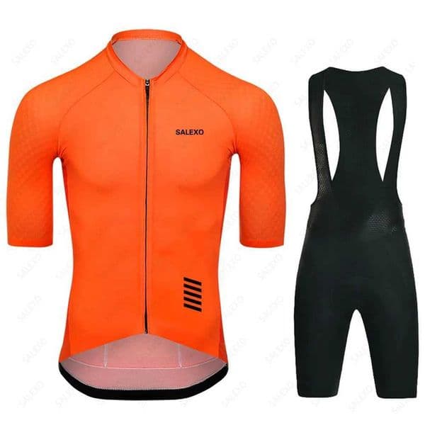 2024 SALEXO Cycling Jersey Set 19D Bike Shorts Set Men New Summer MTB Ropa Ciclismo Short Sleeve Bicycle Shirts Maillot ClothingR260530