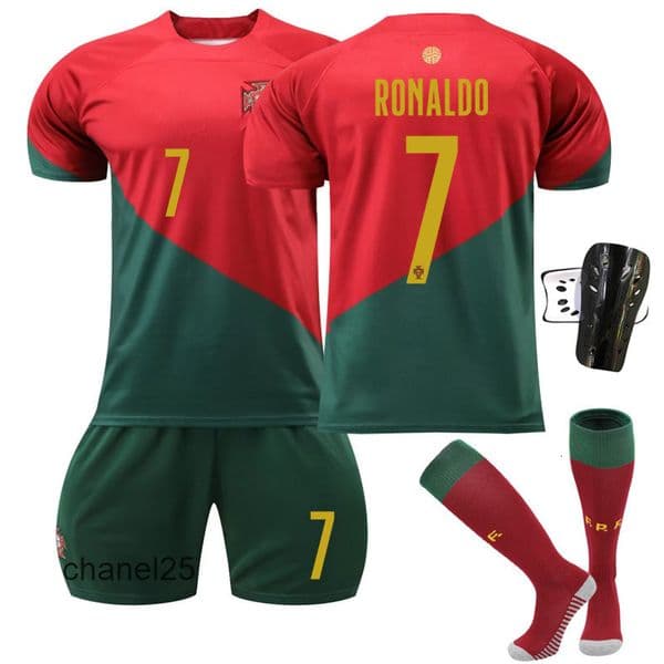 2223 Portugal World Cup Football Jersey No 7 Ronaldo Shirt No 8 B Vieira No 23 Felix Short S R5EU