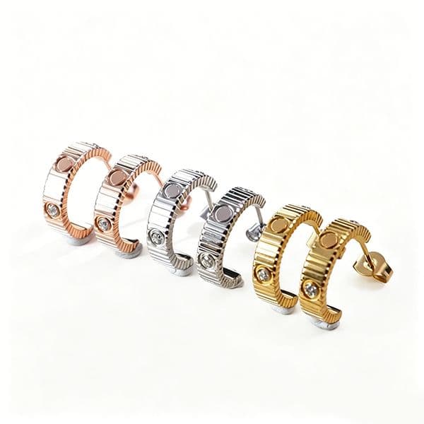 Brand Luxury Love Earrings Fashionable 18K Gold Jewelry High-Quality Stainless Steel Designer Earrings For Women