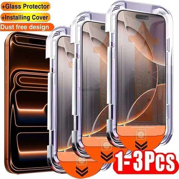 Oleophobic Coating Tempered Glass For iPhone 17 15 16 13 14 11 12 Pro Max Mini 16e Air 7 8 Plus XR XS X SE HD Screen Protector