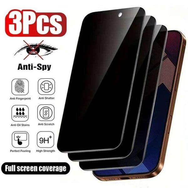 Anti-Spy Tempered Glass For iPhone 17 16 15 14 11 13 12 Pro Max Mini 7 8 Plus Air 16e XR SE Full Cover Privacy Screen Protector