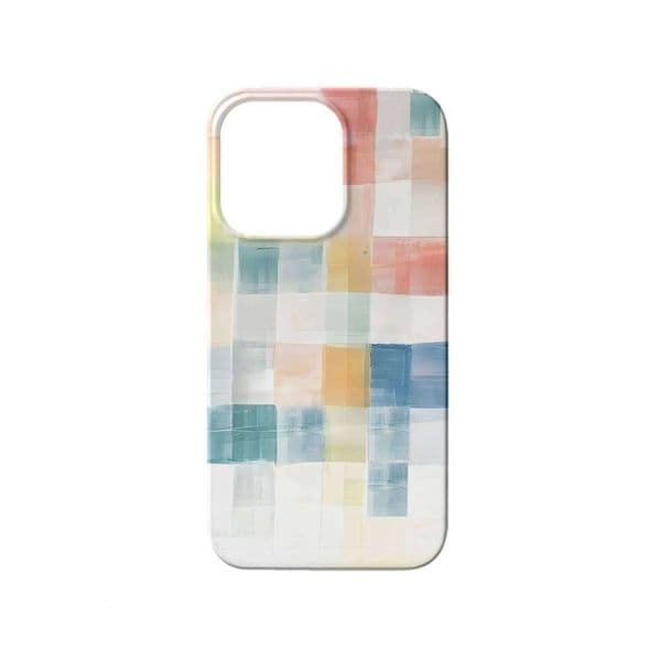 Colorful Grid Blue Water Sky Phone Case For iPhone 17Air 17 16 15 14 13 12 11 Pro Max 7 8 Plus Mini X XR XS MAX Y2K Cool Cover