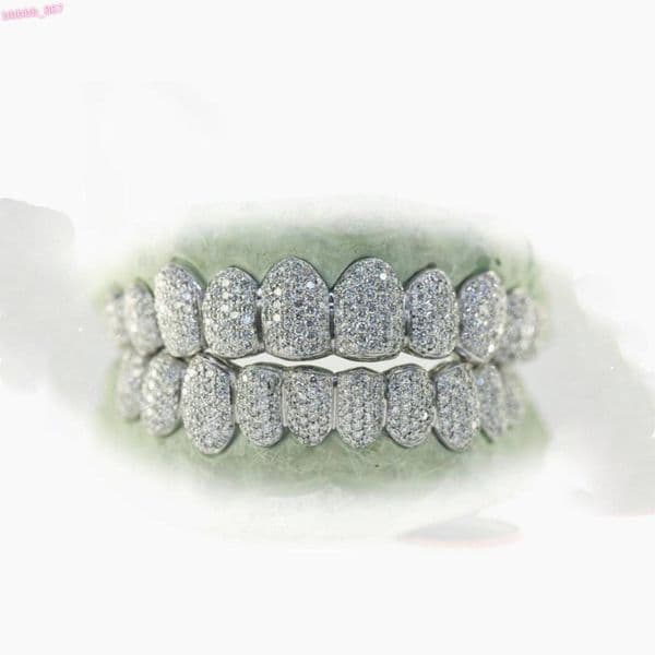 Trending Hip Hop Style Moissanite Grillz in Gold for Men and Women Party Club Fashion Jewelry Available at Prices