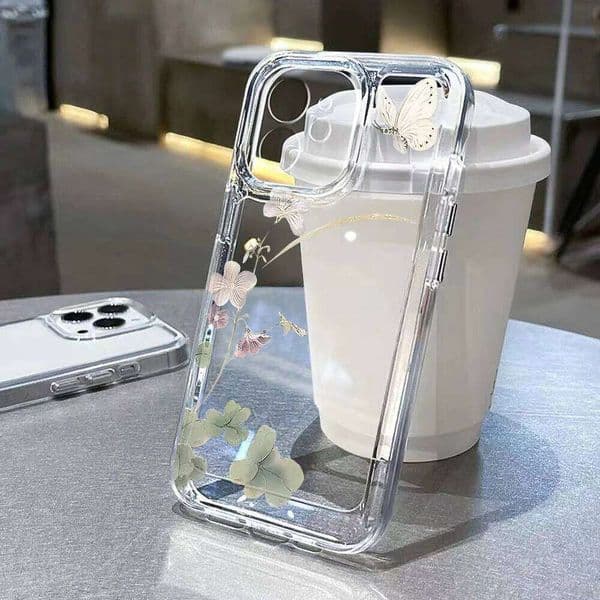 Flowers Transparent Phone For 15 Case iPhone 13 16e 16 11 12 14 Pro Max X XS XR 7 8 Plus SE Soft Bumper Cover