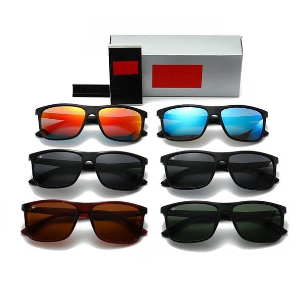 RB Sunglasses 2109 Square Polarized Sunglasses Men Women Classic Black Frame UV400 Outdoor Driving Shades Raybansunglasse