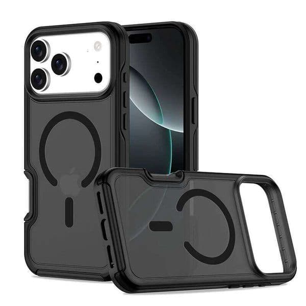 Dopamine Skin Feel Matte Car Magnetic Case for IPhone 17Air 16 15 14 Plus 13 12 Pro Max Anti-fall Translucent Hard Protect Cover