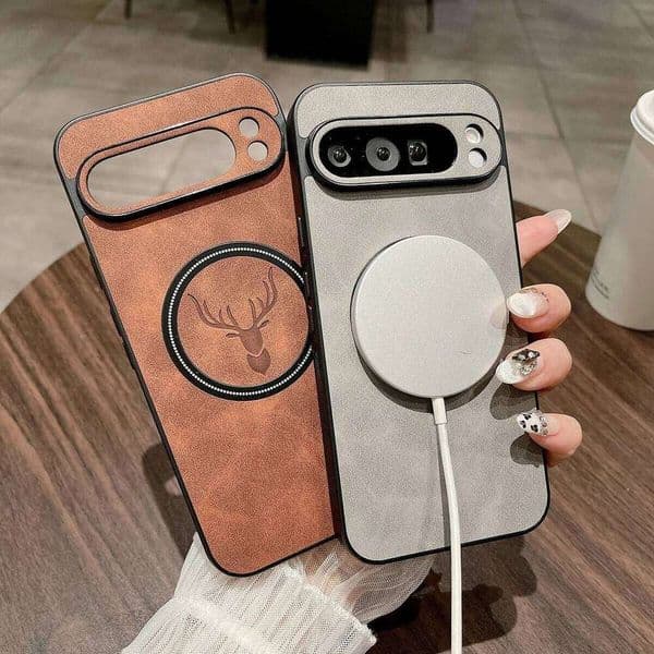 Retro Sheepskin Deer Head Pattern Skin-friendly Phone For Google Pixel 10A 10 ProXL 9 8 7 Pro Magnetic Shockproof Slim Case