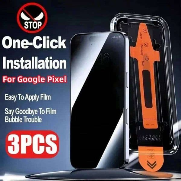 Easy Install Tempered Privacy Screen Protectors For Google Pixel 9A 8 9 10 Pro XL 8A 7A 7 6A Anti-Spy Protective Glass