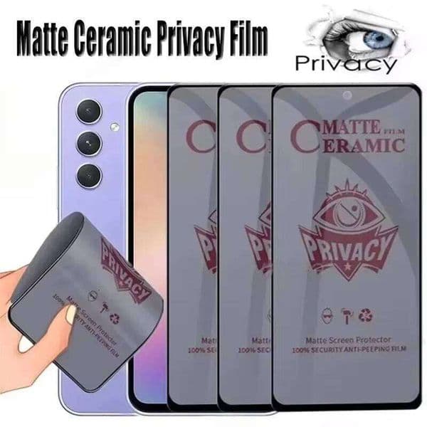 Matte Ceramic Privacy Screen Protector For Samsung A56 5g A57 A16 A17 A37 A07 A26 A36 A55 A06 S25 S26 Ultra S24 S23 FE S22 Soft