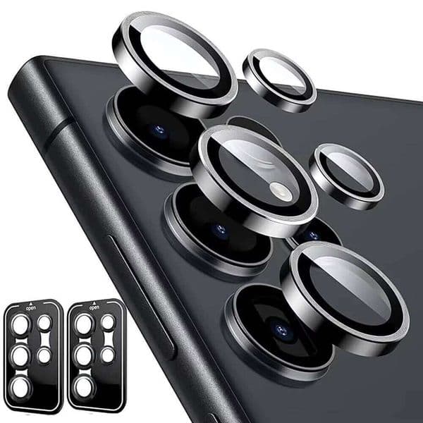 Camera Tempered Protector For Samsung Galaxy S26 S22 S23 S24 Ultra Plus Rear Metal Lens Ring Glass Case Cover