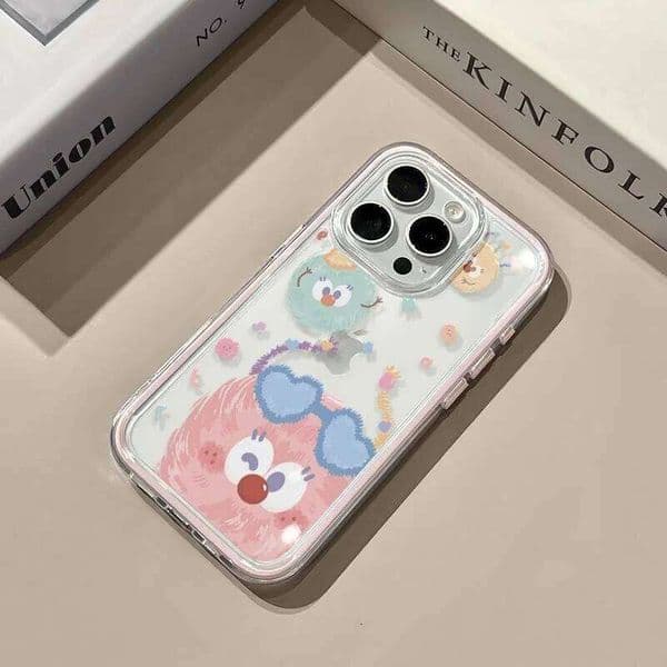 Green Pink coal balls Soft Clear Phone Case For Samsung Galaxy S26 Ultra S25 S23 FE S24 S22 Plus A57 A37 A55 A36 A15 A16 Cover