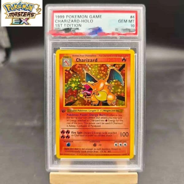 DIY PTCG 1999 1ST EDITION CHARIZARD HOLO 4/102 Collection Copy 10Points Rating Card Anime Game Gift Toy L260114