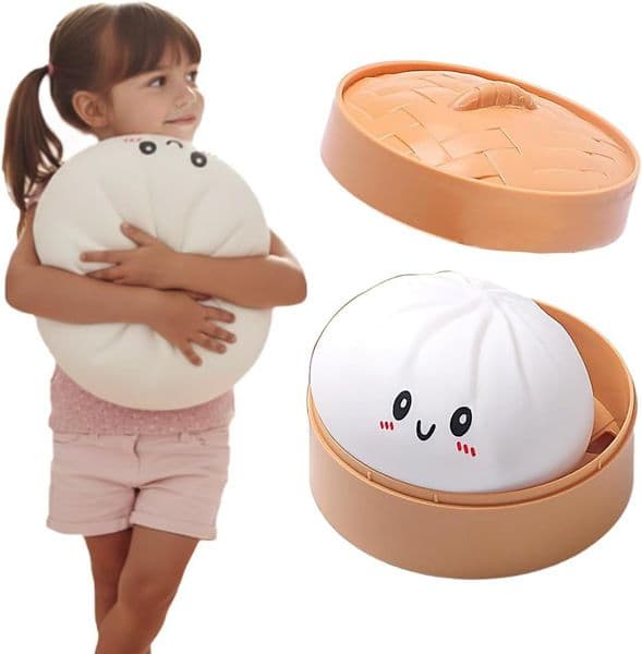 NEW 15CM Jumbo Squishy Dumpling Super Soft Slow Rising Maltose Ball ASMR Sensory Fidget Toy Big Stress Reliever for Office