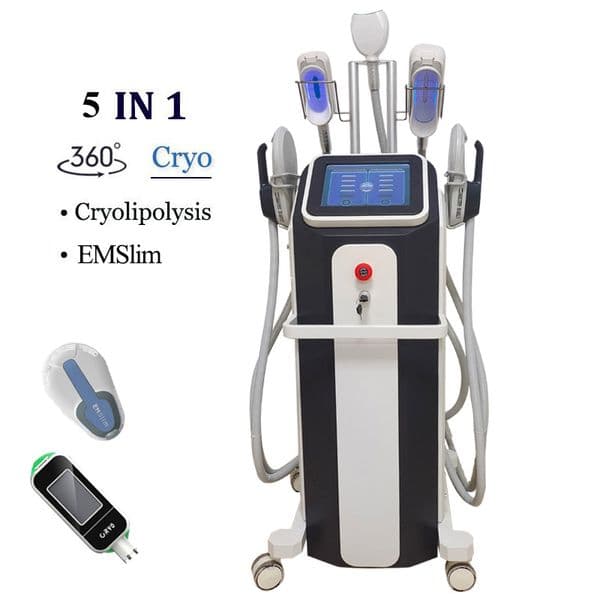Multifunctional cryolipolysis fat freeze emslim salon ems muscle sculpt cryotherapy 360 degree slim spa machine 2 in 1