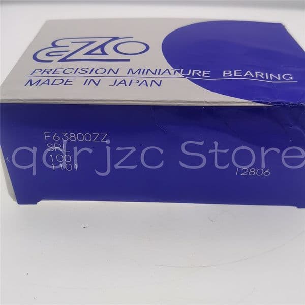 (10 pcs) EZO flange edge deep groove ball bearing F63800ZZ = F63800-2Z 10X19X7 mm