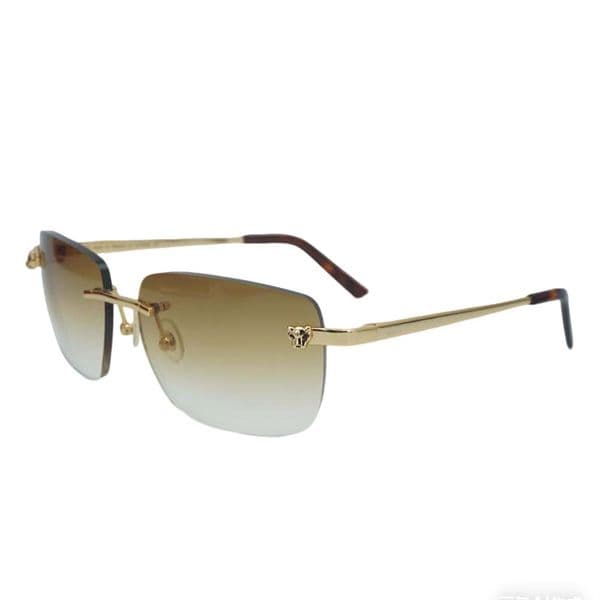 Luxury Rimless Metal Sunglasses Ultra Lightweight Premium Designer Shades UV400 Protection Anti Glare Clear Lens Fashion Eyewear for Daily Party Holiday Travel