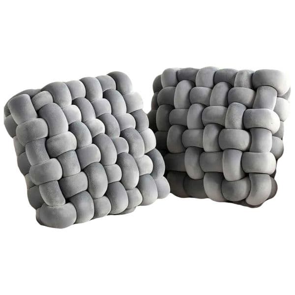 Hand Knotted Cushion 2025 Square Nordic Aesthetic Stuffed Plush Soft Skin Friendly for Office Chair and Home Sofa