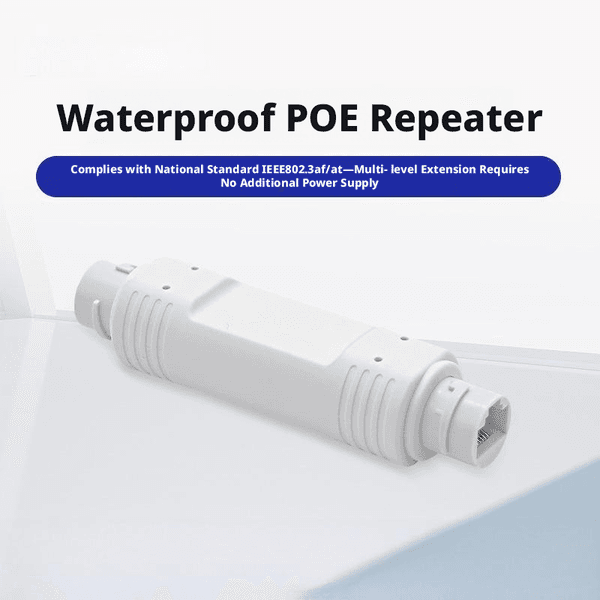 48V Waterproof POE Extender Outdoor POE Repeater Long Distance Power Supply for CCTV Camera