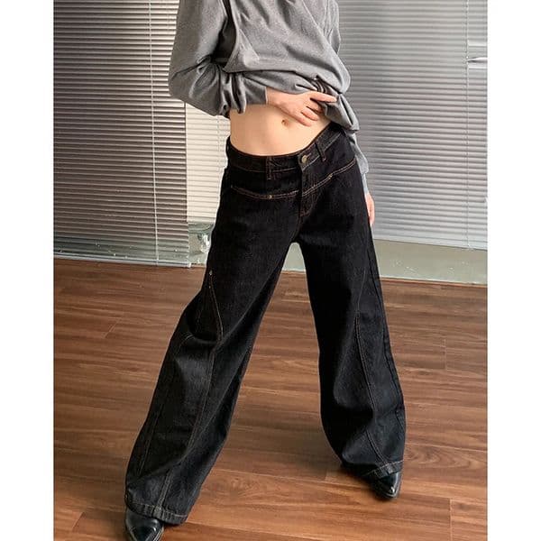 Blue Women Jeans High Waist Vintage Straight Baggy Denim Pants Streetwear Y2K American Style Fashion Wide Leg Denim Trouser 260402BJ