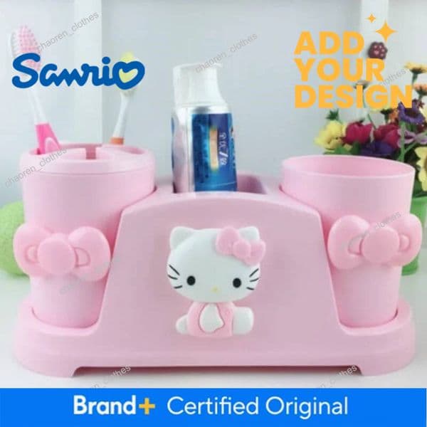 Sanrio Hello kittyMy melody creative home cartoon bathroom tooth toothbrush couple set mouthwash cup washing storage box