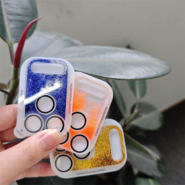 Applicable to Apple 17 Pro Max vivid flow sand lens film, high-definition scratch-resistant camera protection sticker, glittery lens cover sticker