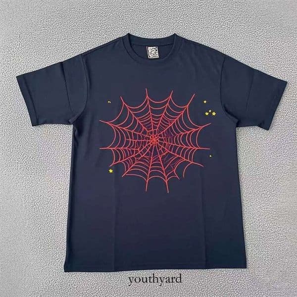 T Cobweb Spidershirts Young Thugs Printing Trendy Brand Loose Spiderhoodie Men Tee 3D Printed Designer Shirt Y2k Graphic Style Clothing F9c
