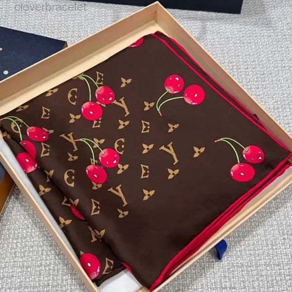 silk wool designer scarf scarf fashion silk scarf square summer new style silk womens ribbons for work travel outdoor and home headband with box