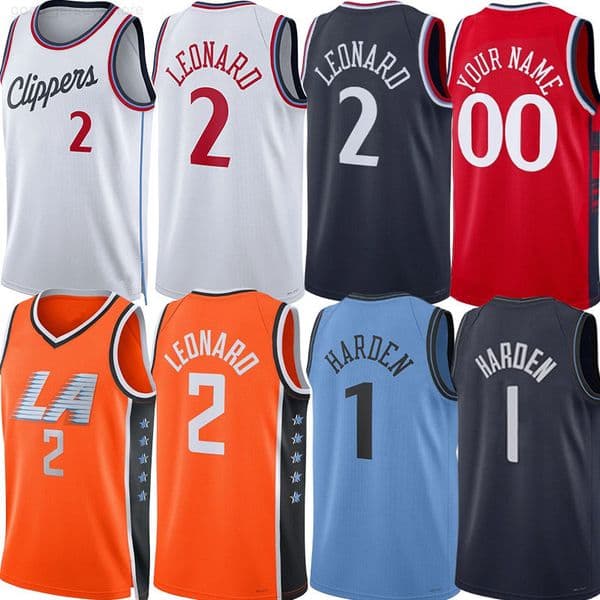 Kawhi Leonard Jersey Clipper Basketball Jerseys Darius Garland Bennedict Mathurin Bradley Beal Bogdan Bogdanovic John Collins Nicolas Batum Brook Lopez City