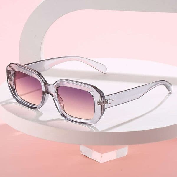 New fashion trendy small square European and American cross-border rivet sunglasses, internet celebrity personalized street style glasses wholesale