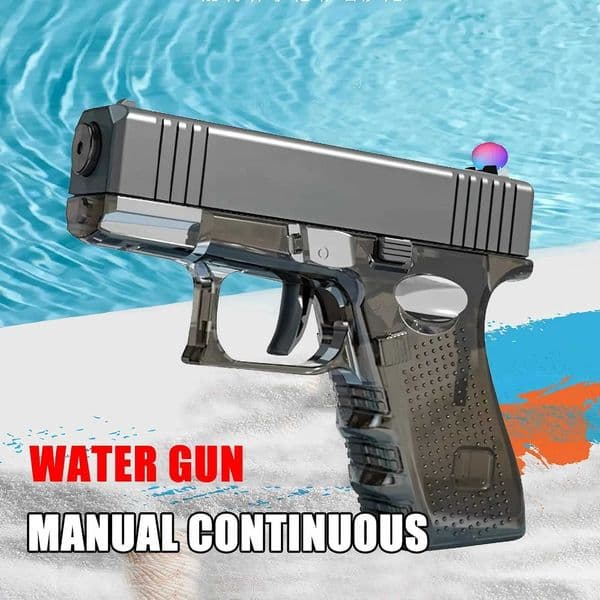 Hot Mini Desert Eagle Mechanical Continuous Firing Water Gun Small Pistol Summer Outdoor Beach Poor Toy Shoot Water Gun for Kids X260403