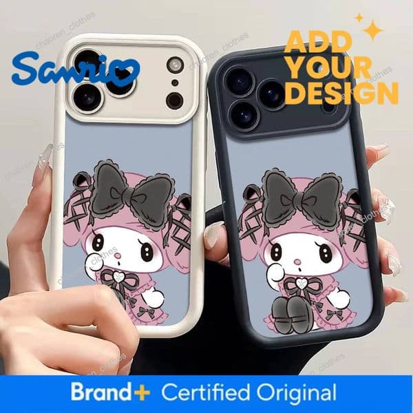 Sweet Sanrio Melody Phone Case For Iphone 17 16 Pro Max Cases 11 12 13 Promax 14 15 Plus XS XR 7 8 SE Soft TPU Anti-Fall Cover Luxury Goods
