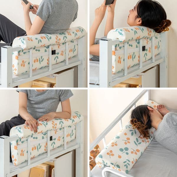 Velvet printed cushion, upholstered headboard pillow, removable and washable hook backrest for dormitory use. 8U2N01