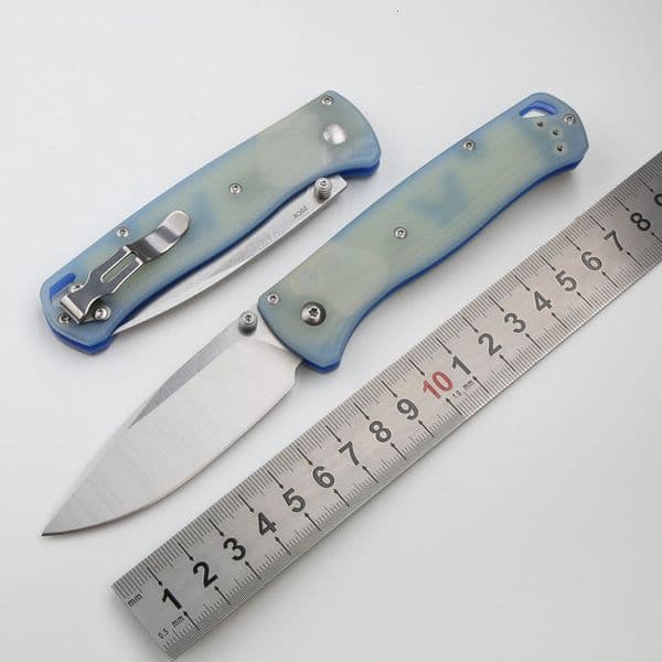 BM Bugout 535 Folding Knife 8C13Mov Blade G10 Handle Integrated Multi-purpose Kitchen Utility Knife with Blades Safety Utility