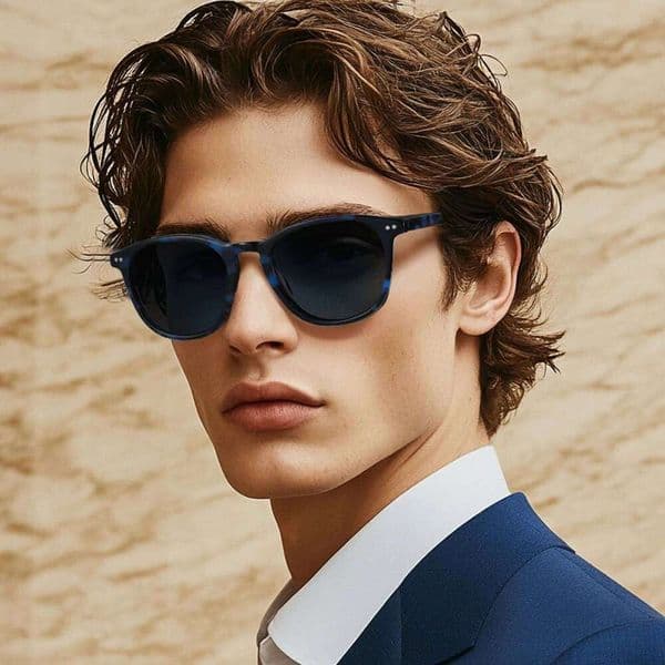 ZENOTTIC 2025 Square Polarized Sunglasses Handmade Acetate Sun Glasses with Spring Leg Fashion Round Shade for Men Women