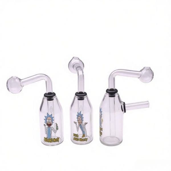 Wholesale Mini Portable Glass water Bongs With Removable Glass oil burner smoking banger bowl small Bubbler Beaker Bong hookahs
