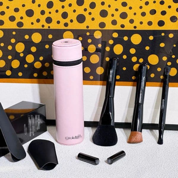 multifunctional dopamine cosmetic kit blusher foundation brushes eyeshadow duo complete set with organizer tub