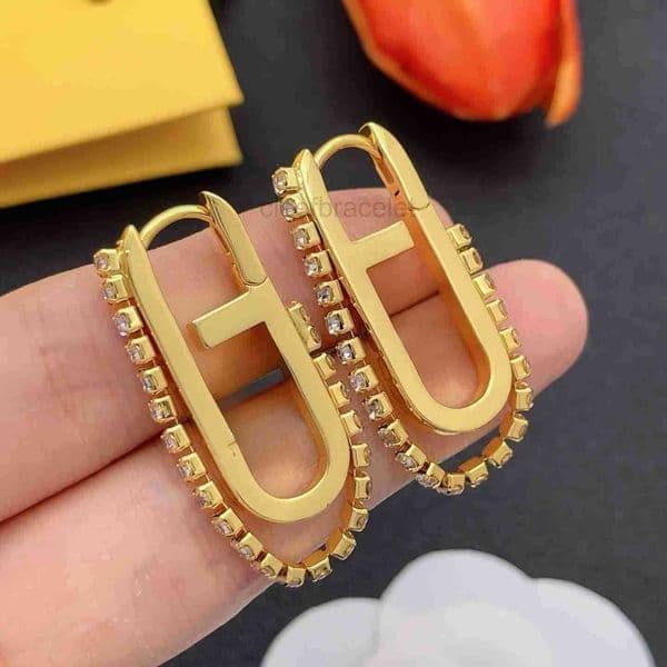 Luxury Designer Earrings for Women Triangle Gold Silver Plated Birthday Gift Jewelry Fashion Jewelry