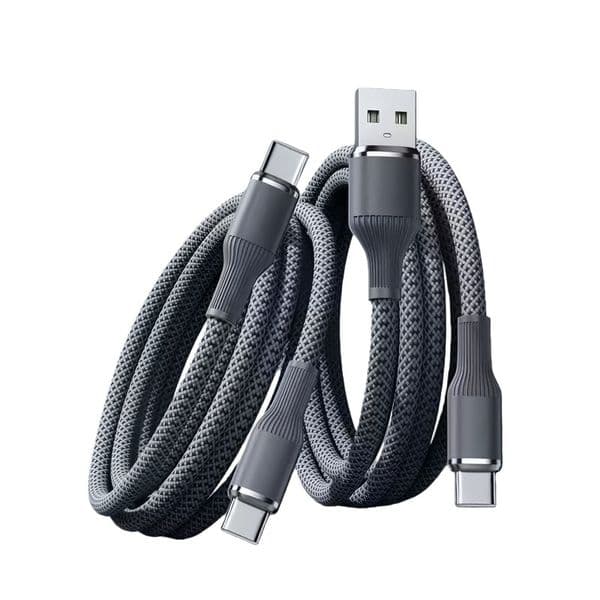 100W super-fast Type-C data cable is suitable for charging of Huawei, Apple, 17, Xiaomi and OPPO mobile phones.