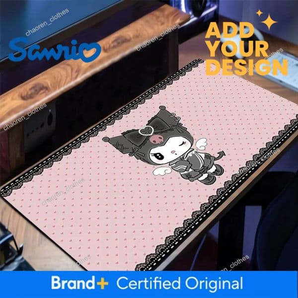 Designer Mouse Pad Kuromi Kawaii Gaming Accessories Notbook Computer Designed Specifically Mini Pc Gamer Keyboard Pad Desk Mat Mousepad