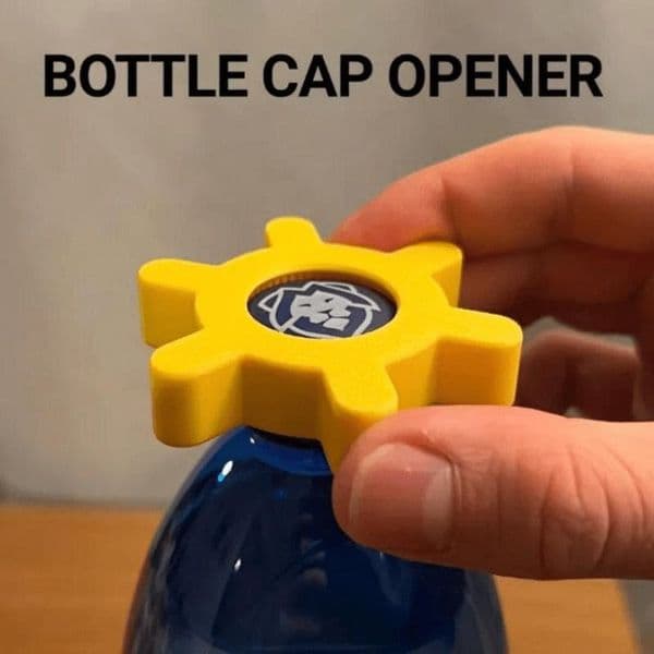 DHL/UPS/FEDEX Unique Multi function Bottle Cap Opener Yellow Plastic Rotary Bottle Opener Bar Supplies Bottle Opener Kitchen Tool