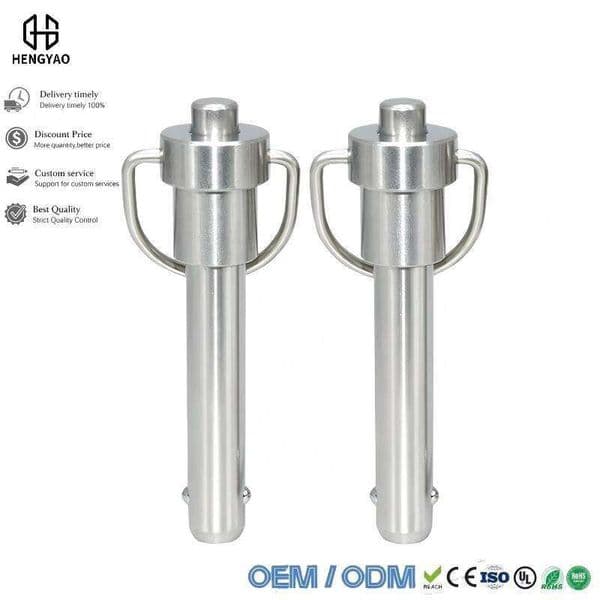 Ball head device, button-type quick-release ball positioning safety pull ring array stainless steel sleeve pin, locking pin