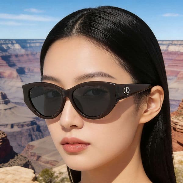 2026 New Fashion Cat-Eye Polarized Personalized Retro Outdoor Sun Protection Sunglasses for Women,