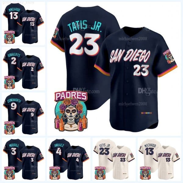 SanDiegoPadres 2026 City Connect Baseball Jersey Fernando Tatis Jr Jackson Merrill Castellanos Manny Machado Jake Cronenworth Xander Bogaerts Joe Musgrove Gwynn