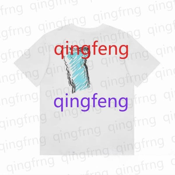 Summer T-shirt, European and American fashion trend short sleeved shirt, loose design T-shirt, men's short sleeved casual wear, street hip-hop top