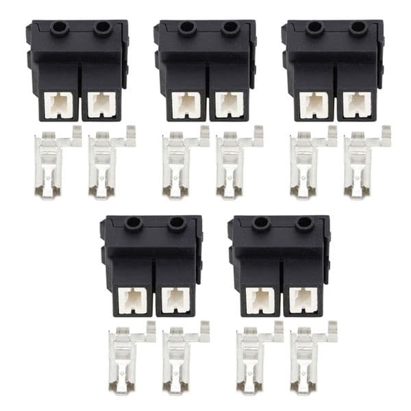 5 Sets H7 2 Pin car connector high temperature corner H7 bulb socket plug connector H7-2B bend