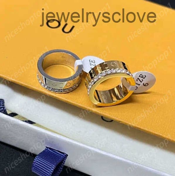Lousi Band Rings Lvs Luxury designer for women Classic couple love Highend gold silver titanium steel ring variety of bestselling rings available 2026 326
